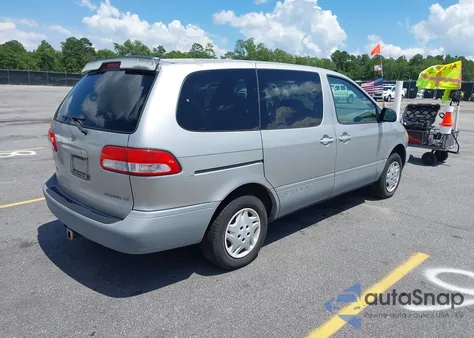 2001 Toyota Sienna Ce z USA, uszkodzony, nr VIN 4T3ZF19C51U405471